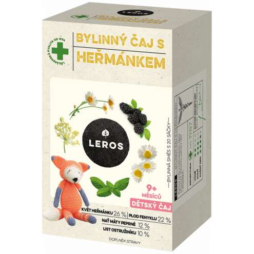 LEROS Dětský bylinný čaj s heřmánkem - Детский травяной чай с ромашкой 20х1,5г
